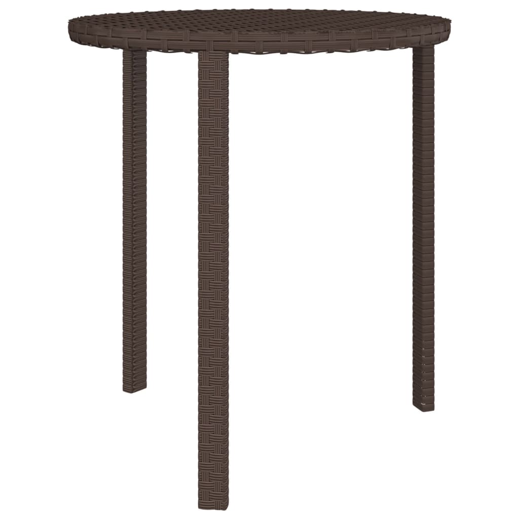 Sidebord 3 Stk Brun Polyrotting