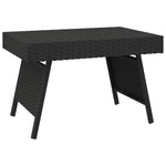 Sammenleggbart Sidebord Svart 60X40X38 Cm Polyrotting