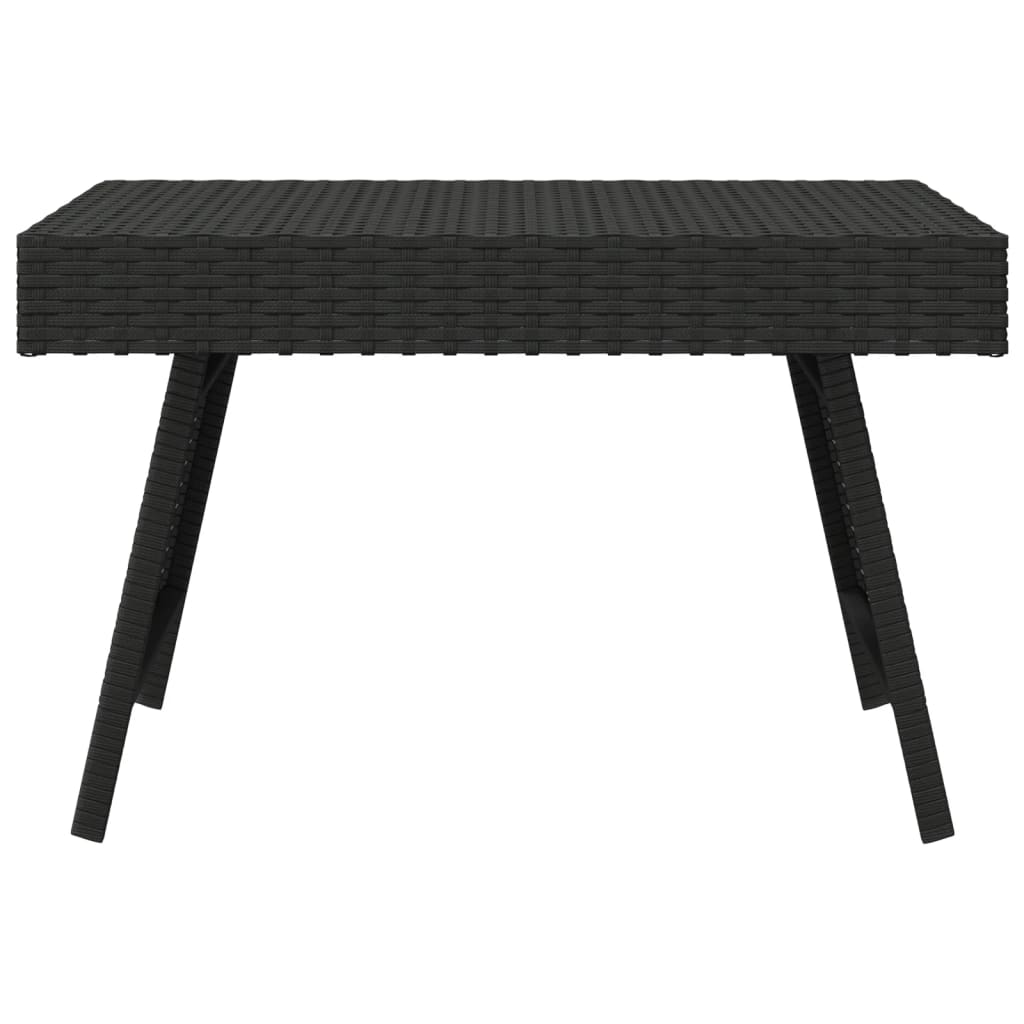 Sammenleggbart Sidebord Svart 60X40X38 Cm Polyrotting