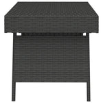 Sammenleggbart Sidebord Svart 60X40X38 Cm Polyrotting