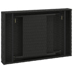 Sammenleggbart Sidebord Svart 60X40X38 Cm Polyrotting