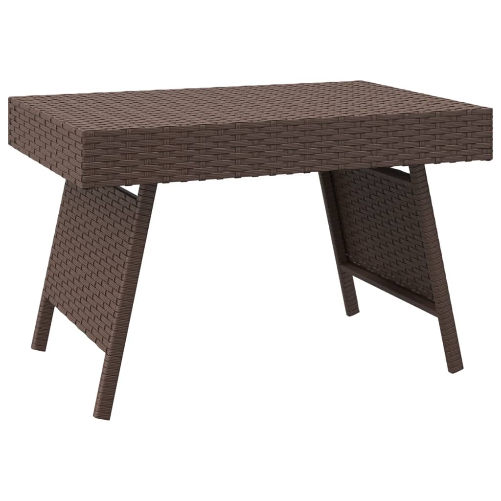 Sammenleggbart Sidebord Brun 60X40X38 Cm Polyrotting