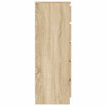 Kommode Sonoma Eik 60X36X103 Cm Konstruert Tre