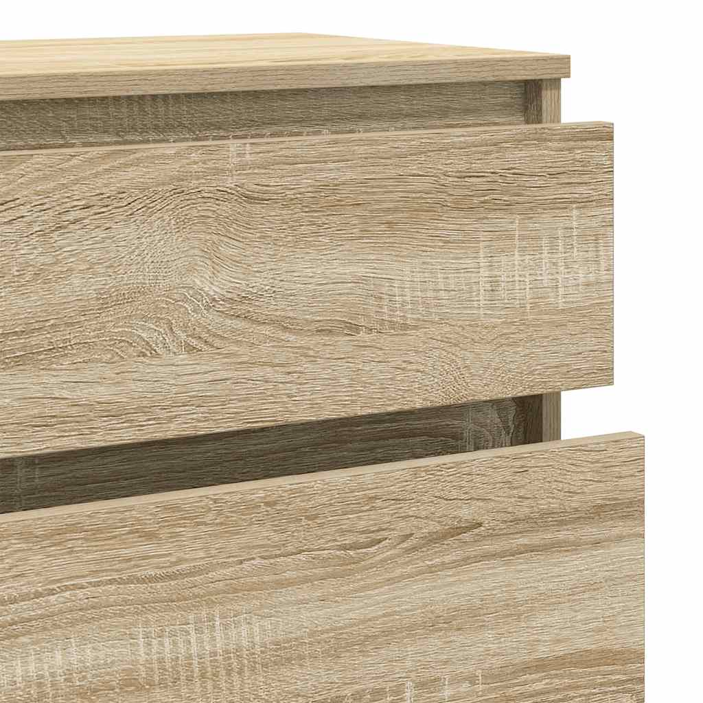Kommode Sonoma Eik 60X36X103 Cm Konstruert Tre