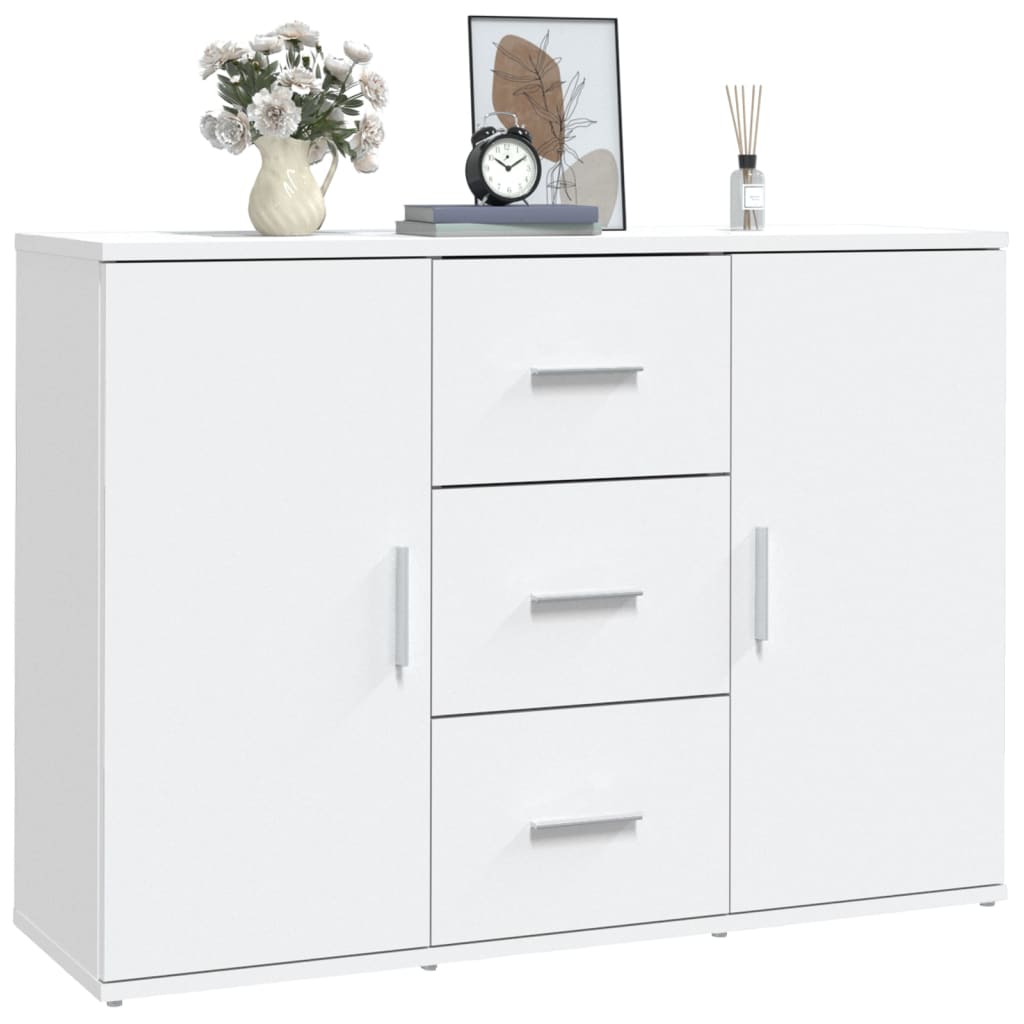 Skjenk Hvit 91X29,5X65 Cm Konstruert Tre