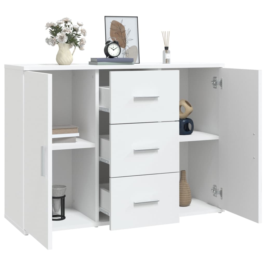 Skjenk Hvit 91X29,5X65 Cm Konstruert Tre