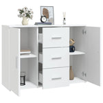 Skjenk Hvit 91X29,5X65 Cm Konstruert Tre