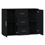 Skjenk Svart 91X29,5X65 Cm Konstruert Tre