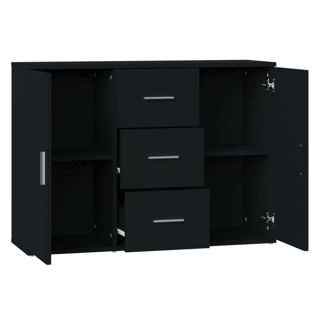 Skjenk Svart 91X29,5X65 Cm Konstruert Tre