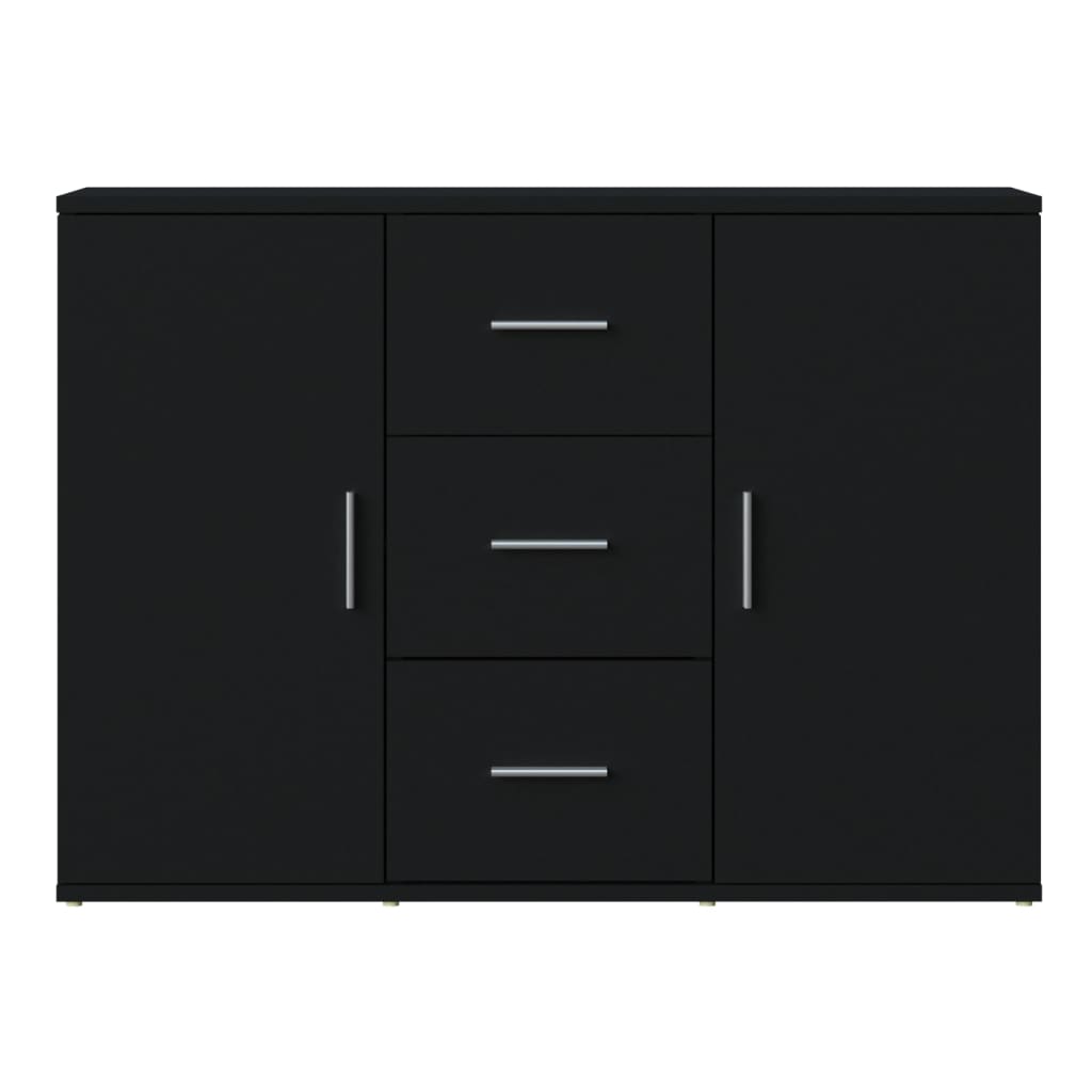 Skjenk Svart 91X29,5X65 Cm Konstruert Tre