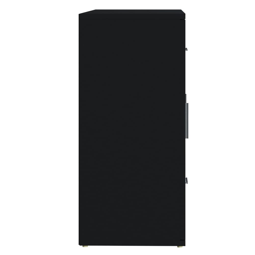 Skjenk Svart 91X29,5X65 Cm Konstruert Tre