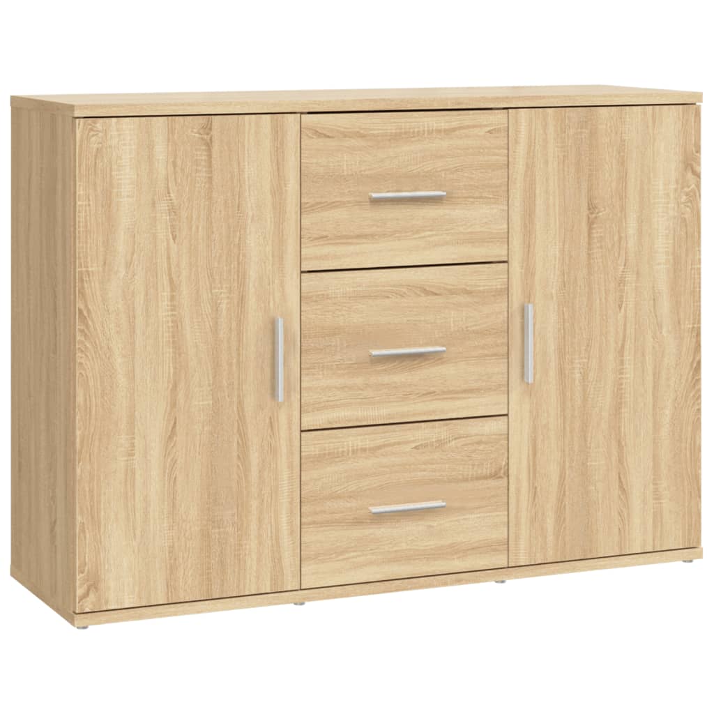Skjenk Sonoma Eik 91X29,5X65 Cm Konstruert Tre