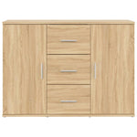Skjenk Sonoma Eik 91X29,5X65 Cm Konstruert Tre
