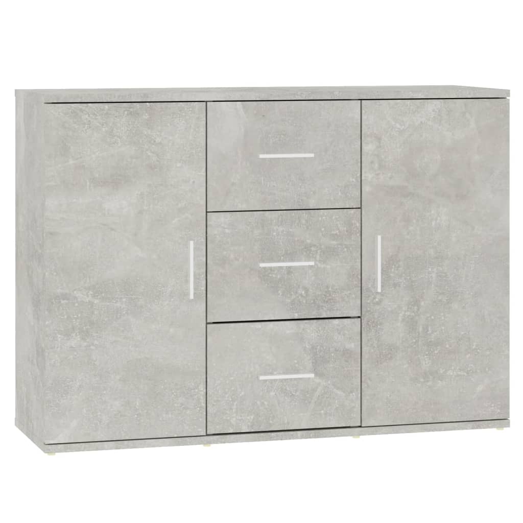 Skjenk Betonggrå 91X29,5X65 Cm Konstruert Tre