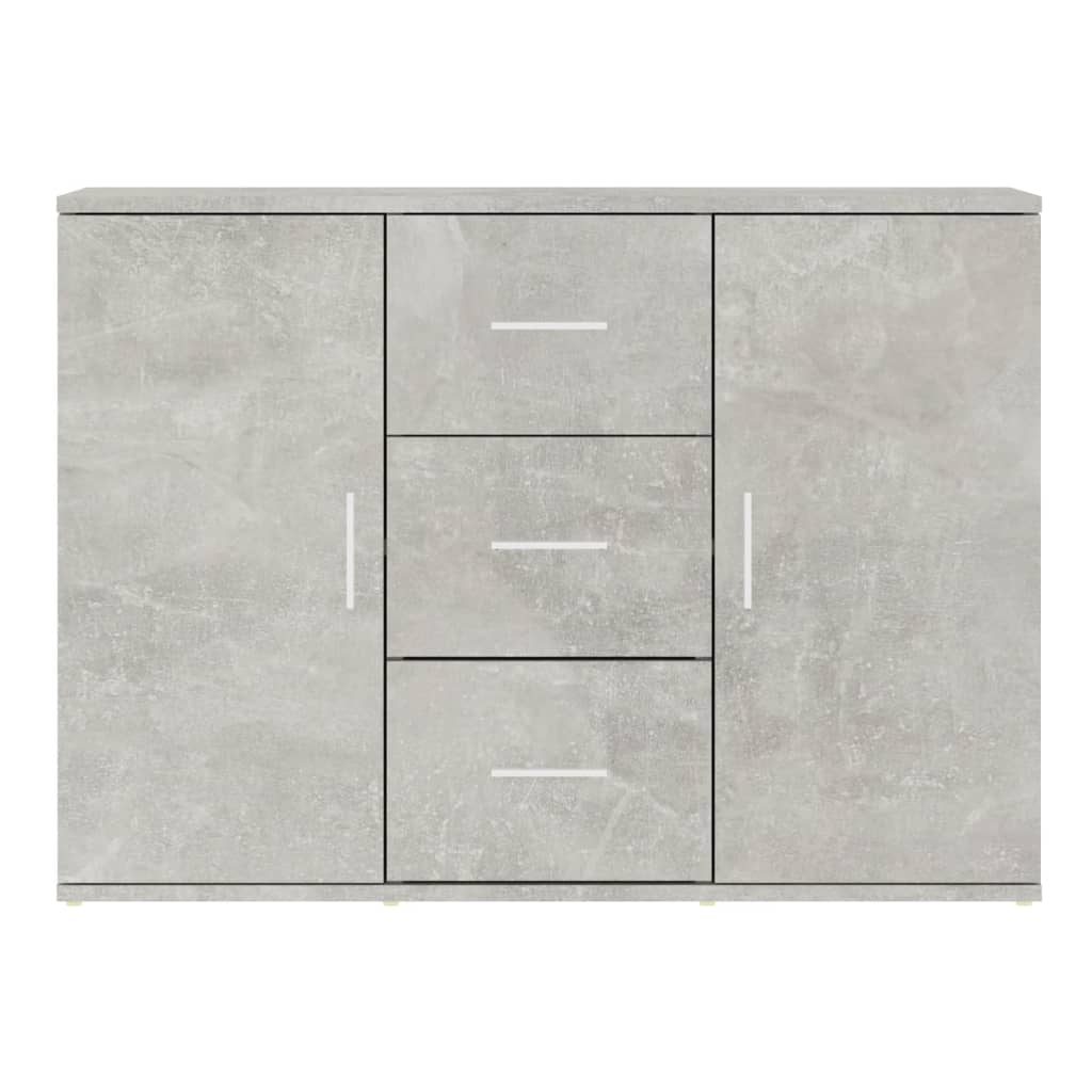 Skjenk Betonggrå 91X29,5X65 Cm Konstruert Tre