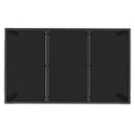 Hagebord Med Glassplate Svart 150X90X75 Cm Polyrotting