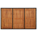 Hagebord Med Treplate Svart 150X90X75 Cm Polyrotting
