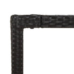 Hagebord Med Treplate Svart 150X90X75 Cm Polyrotting
