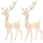 Reinsdyr Julepynt 2 Stk Akryl 120 Cm Flerfarget