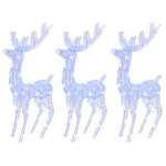 Julereinsdyr Xxl Akryl 250 Led 3 Stk 180 Cm Blå