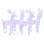 Julereinsdyr 4 Stk Flerfarget 160 Led Akryl
