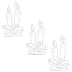 Levende Lys Julefigurer Med 144 Led 3 Stk 70X42 Cm