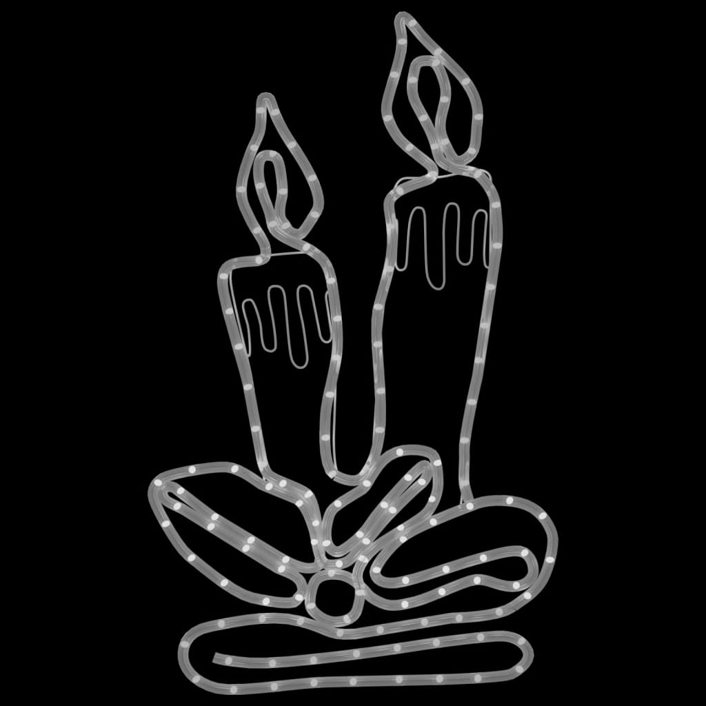 Levende Lys Julefigurer Med 144 Led 3 Stk 70X42 Cm