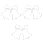 Levende Lys Juleklokkefigurer Med 72 Led 3 Stk 50X56 Cm