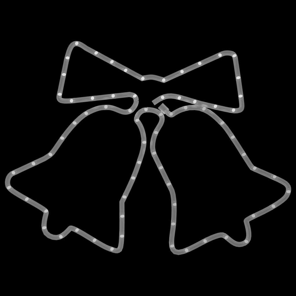 Levende Lys Juleklokkefigurer Med 72 Led 3 Stk 50X56 Cm