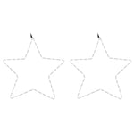 Julestjernefigurer Med 48 Led 2 Stk Varmhvit 56 Cm