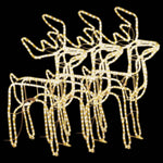 Julereinsdyrfigurer 3 Stk Varmhvit 76X42X87 Cm