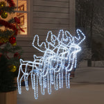 Julereinsdyrfigurer Bevegelige Hoder 3 Stk Kaldhvit 76X42X87 Cm