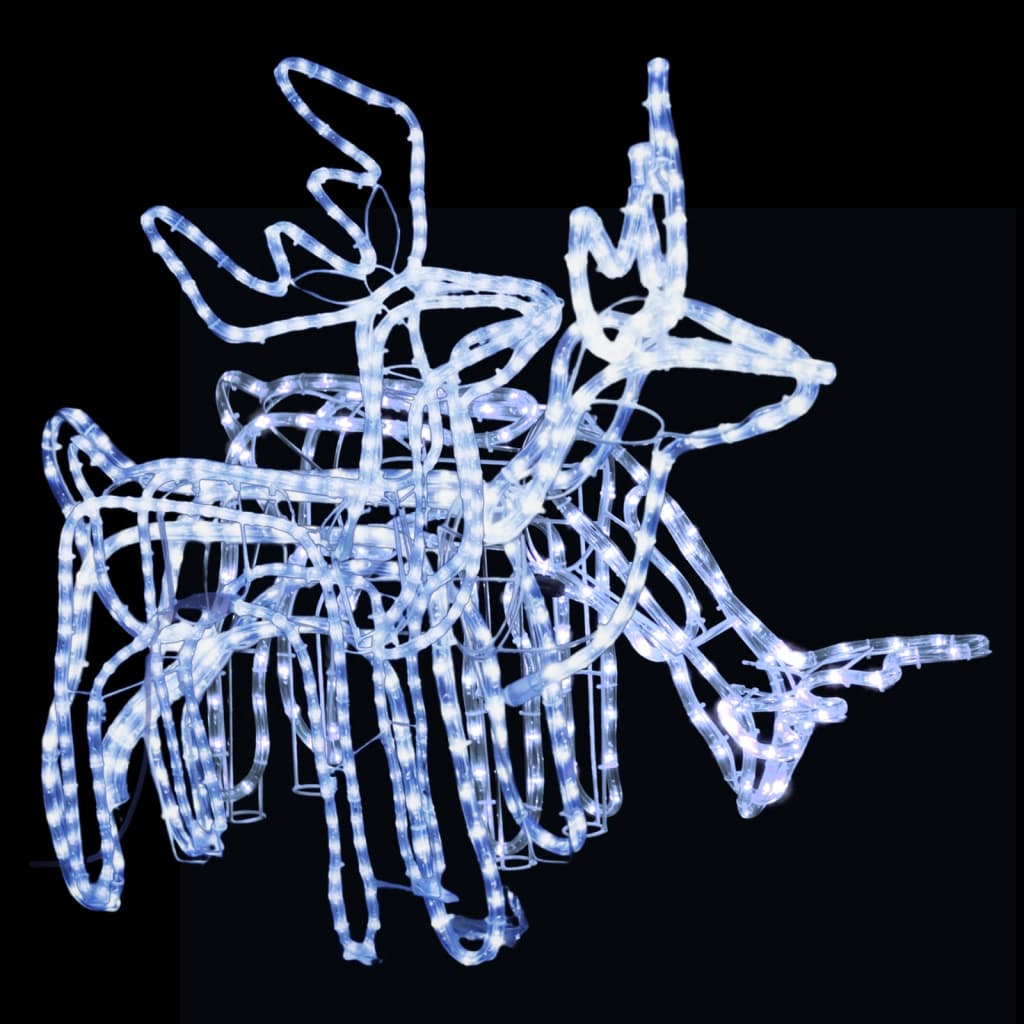 Julereinsdyrfigurer 3 Stk Kaldhvit