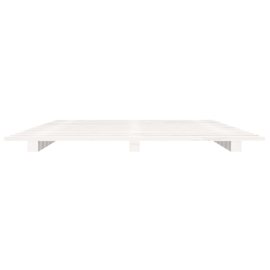 Sengeramme Hvid 150X200 Cm Heltre Furu