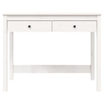 Skrivebord Med Skuffer Hvit 100X50X78 Cm Heltre Furu