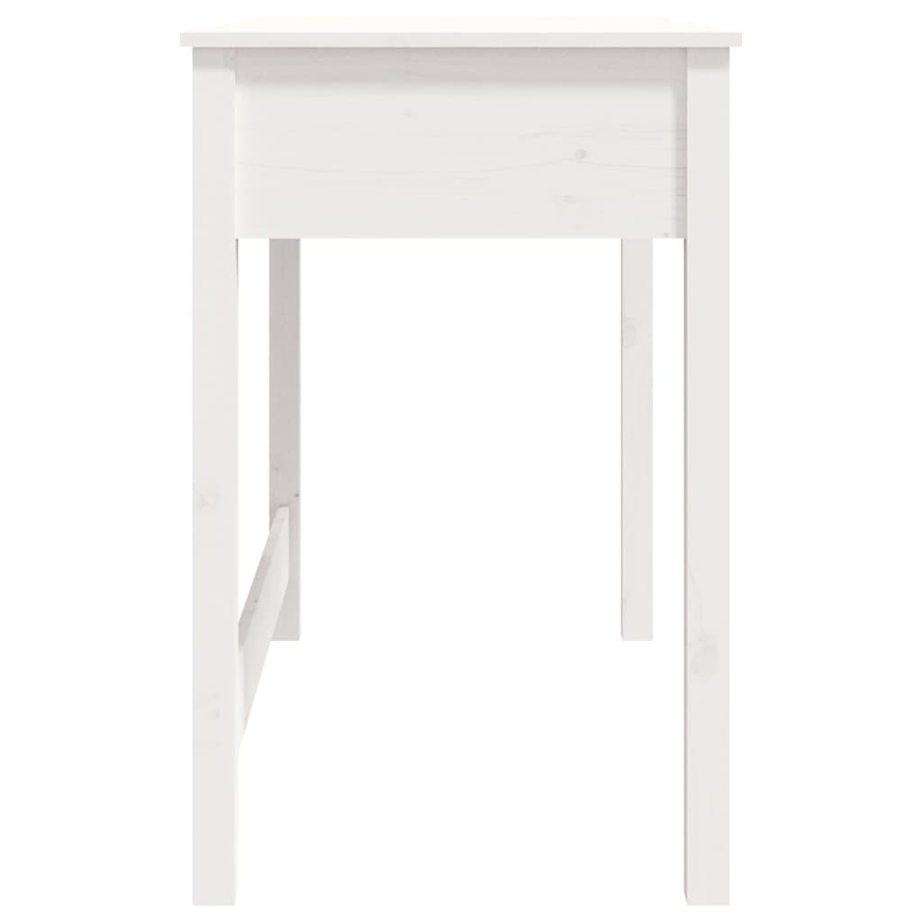 Skrivebord Med Skuffer Hvit 100X50X78 Cm Heltre Furu