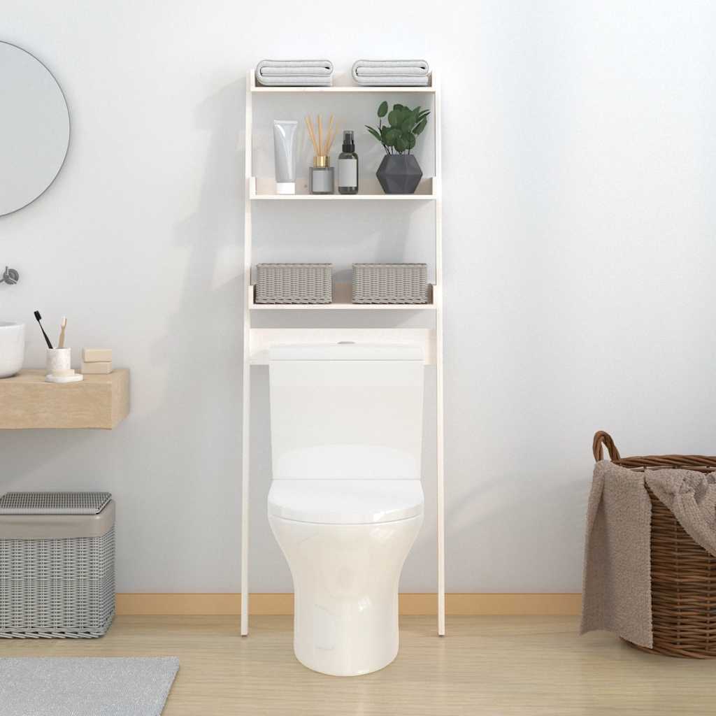 Baderomshylle Hvit 63,5X32X179 Cm Heltre Furu