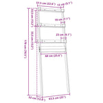 Baderomshylle Hvit 63,5X32X179 Cm Heltre Furu
