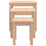 Stablebord 3 Stk Heltre Furu
