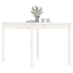 Hagebord Hvit 121X82,5X76 Cm Heltre Furu