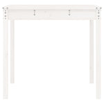 Hagebord Hvit 121X82,5X76 Cm Heltre Furu
