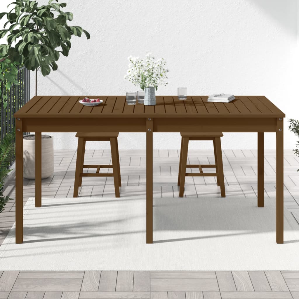 Hagebord Honningbrun 159,5X82,5X76 Cm Heltre Furu