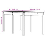Hagebord Honningbrun 159,5X82,5X76 Cm Heltre Furu