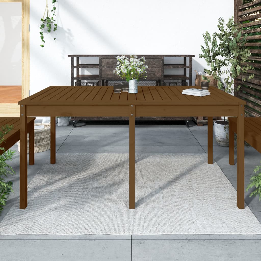 Hagebord Honningbrun 159,5X82,5X76 Cm Heltre Furu