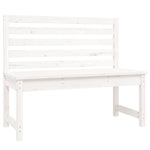 Hagebenk Hvit 109 Cm Heltre Furu