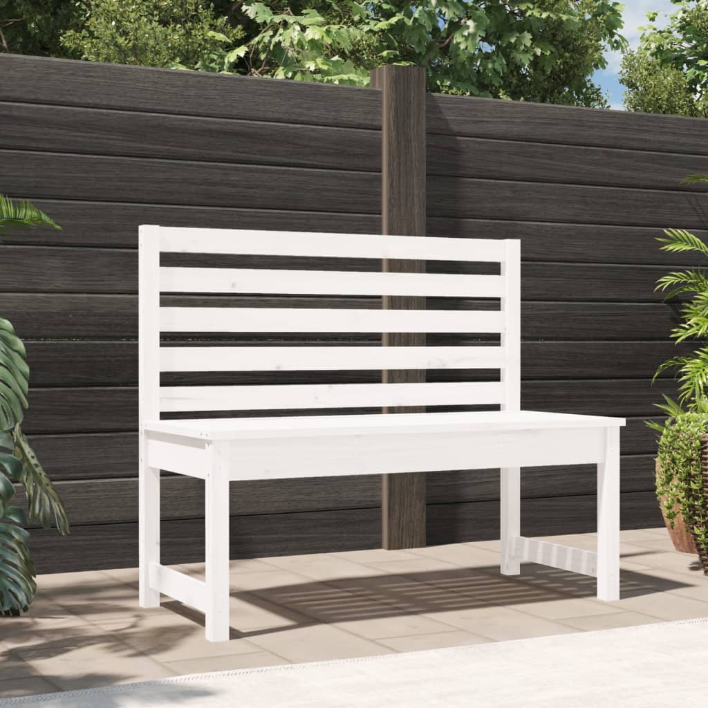 Hagebenk Hvit 109 Cm Heltre Furu