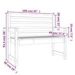 Hagebenk 109X48X91,5 Cm Heltre Douglasgran