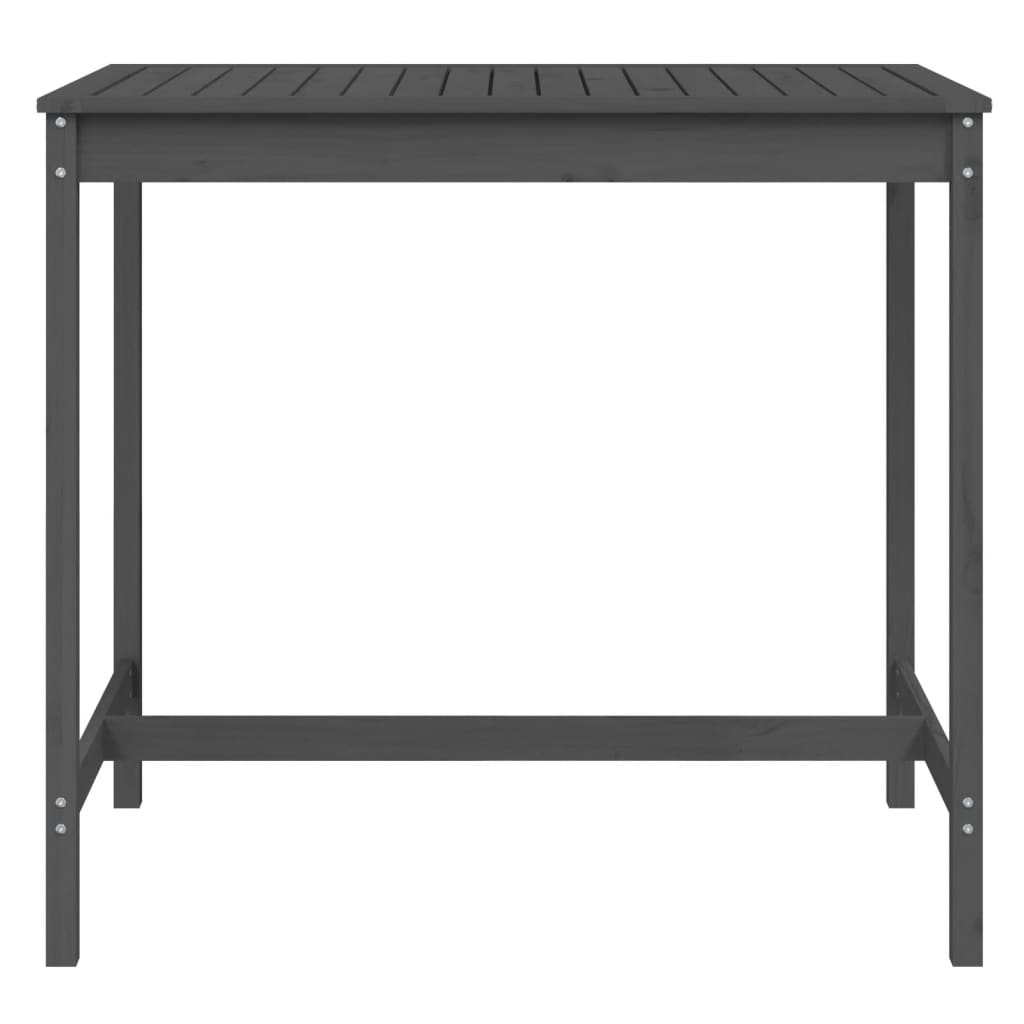Hagebord Grå 121X82,5X110 Cm Heltre Furu