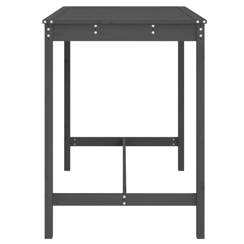 Hagebord Grå 121X82,5X110 Cm Heltre Furu