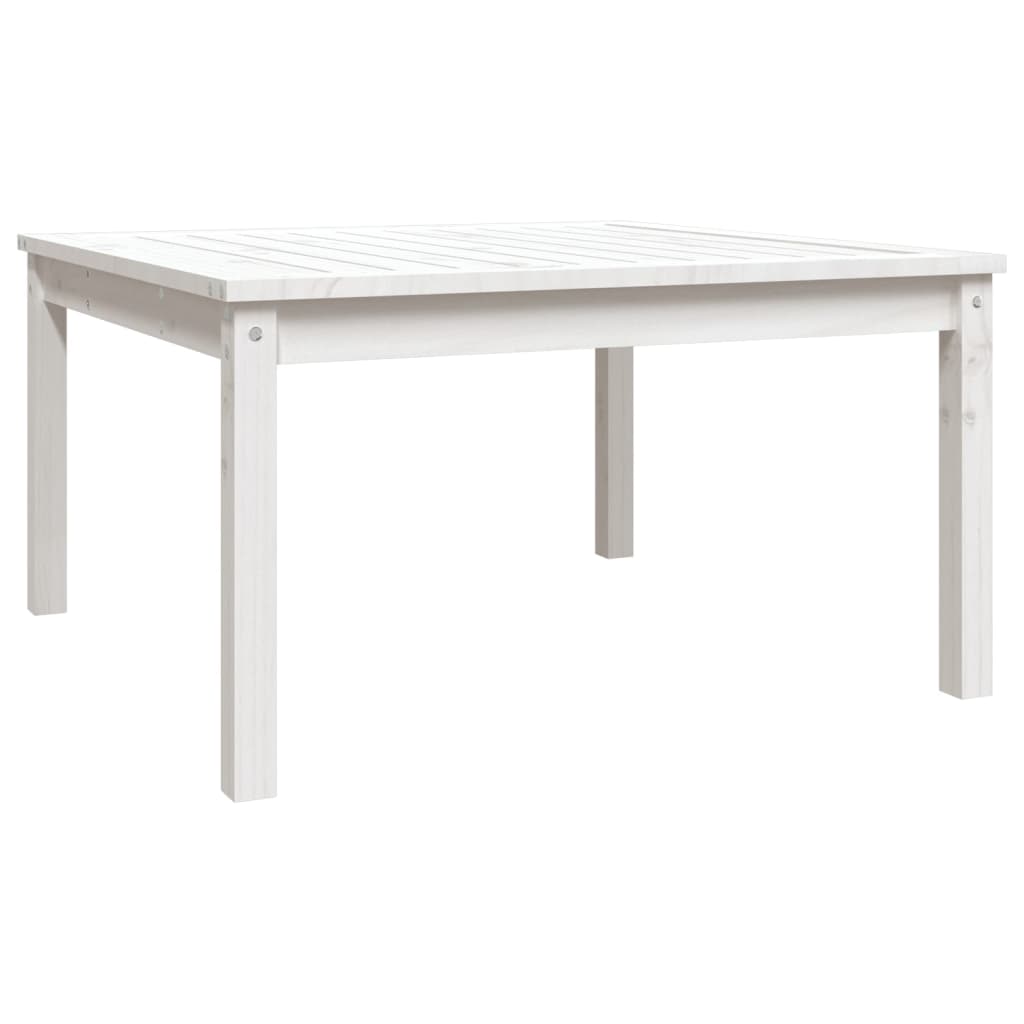 Hagebord Hvit 82,5X82,5X45 Cm Heltre Furu